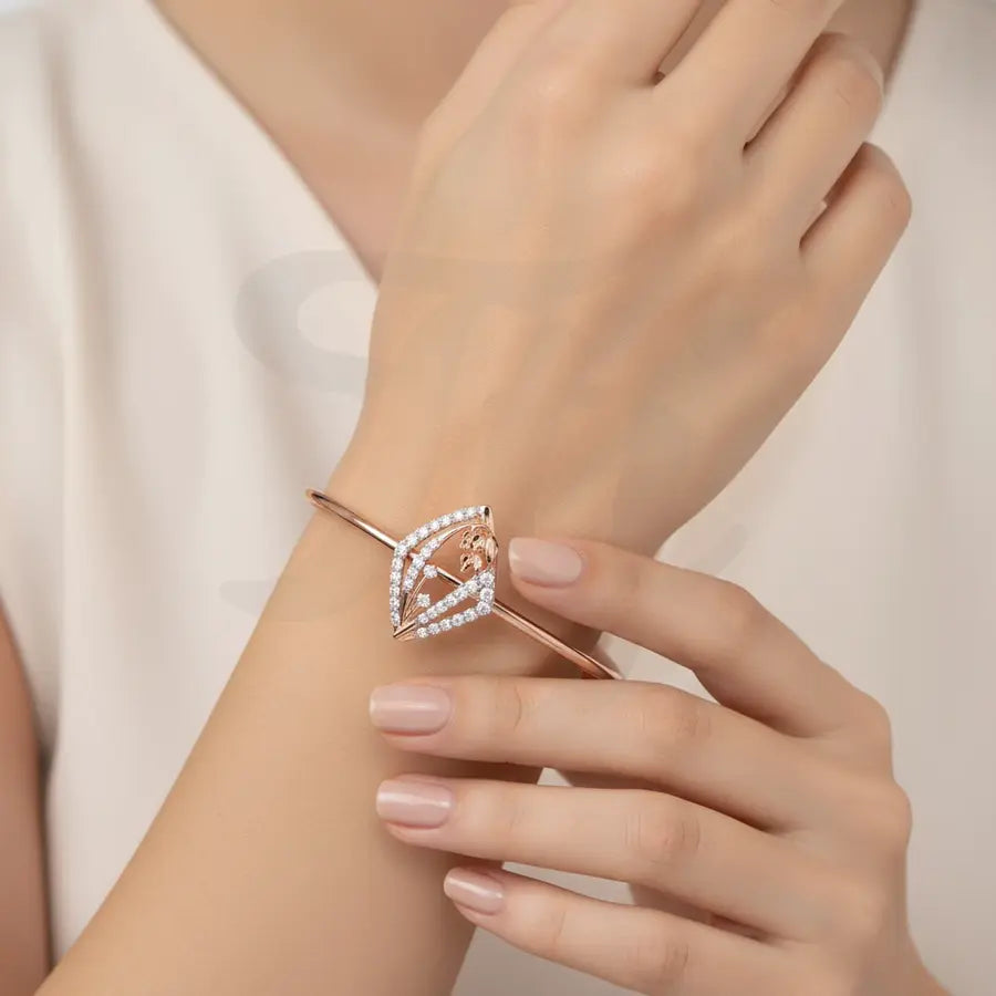 Diamond Blossom Dream Gold Bangle