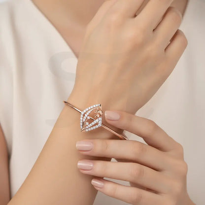 Diamond Blossom Dream Gold Bangle