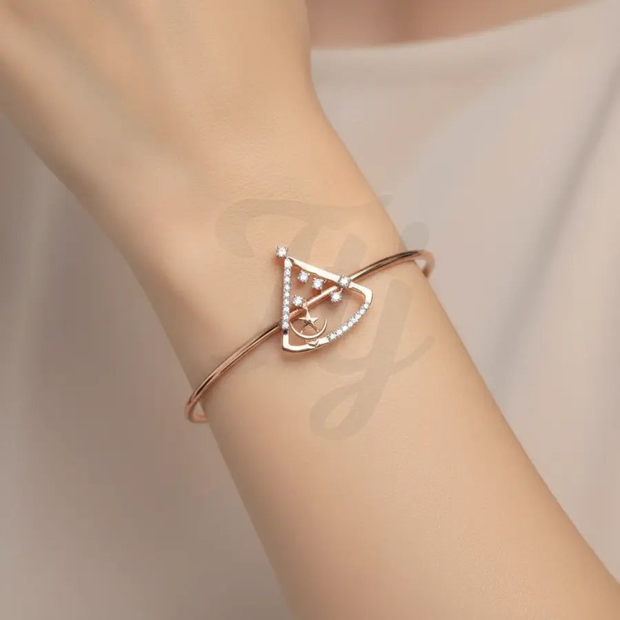 Sparkling Stars Stones Gold Bangle