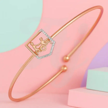 Compassionate Helping Hand Gold Bangle