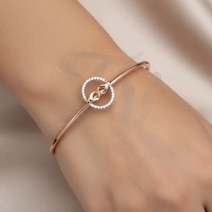 Heartfelt Hand Symbol Gold Bangle