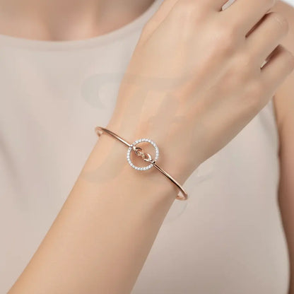 Heartfelt Hand Symbol Gold Bangle