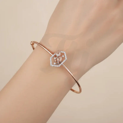 Paired Feather Beauty Gold Bangle