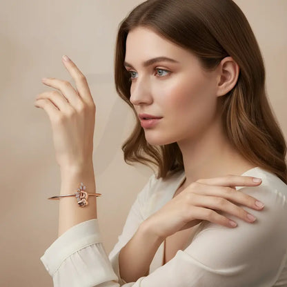 Koala Leaf Serenity Gold Bangle