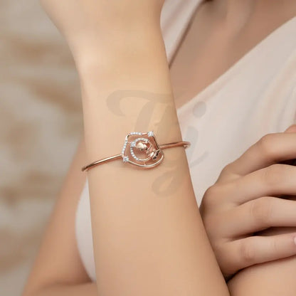 Butterfly Flower Magic Gold Bangle