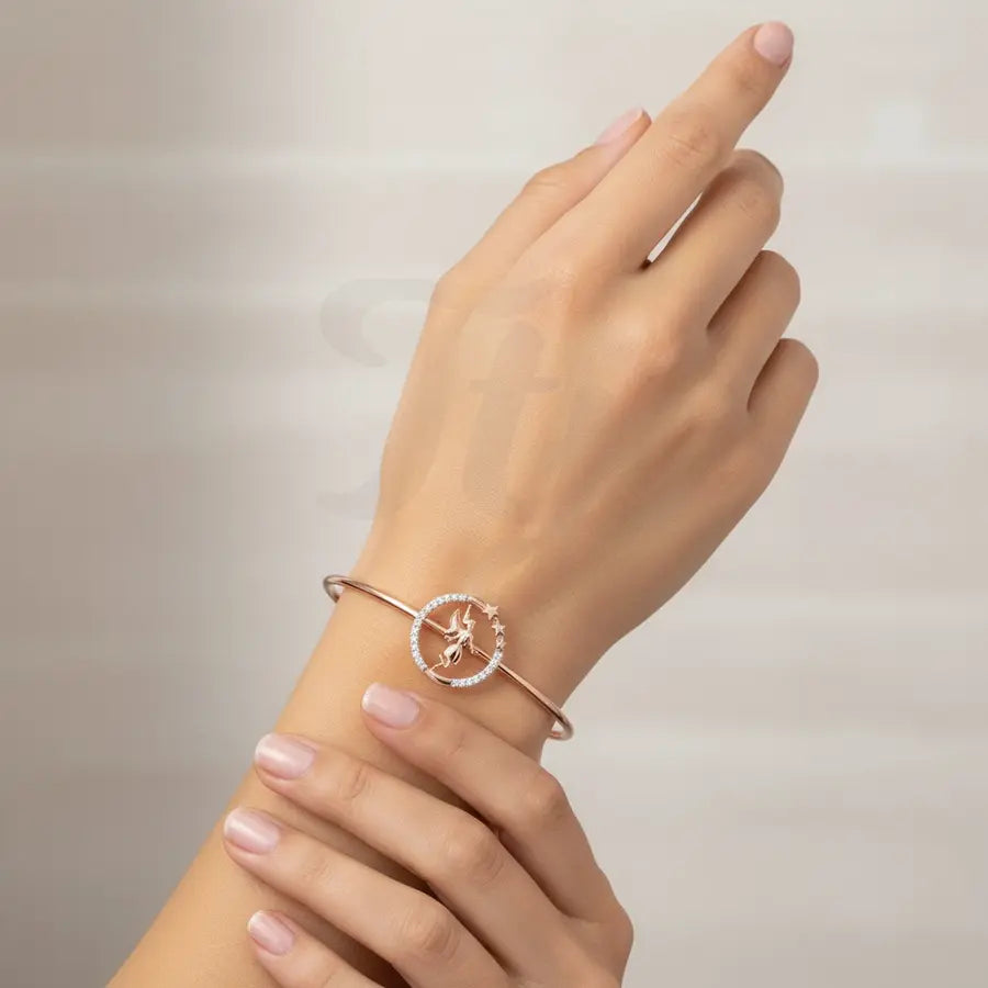 Mystical Winged Angel Gold Bangle
