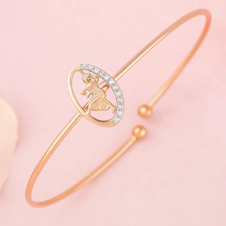 Dynamic Dance Queen Gold Bangle