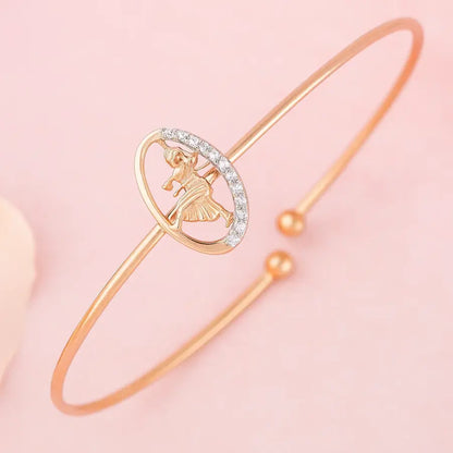 Dynamic Dance Queen Gold Bangle