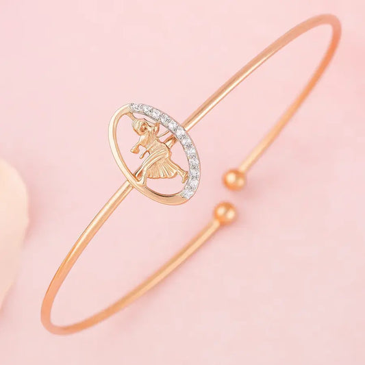 Dynamic Dance Queen Gold Bangle