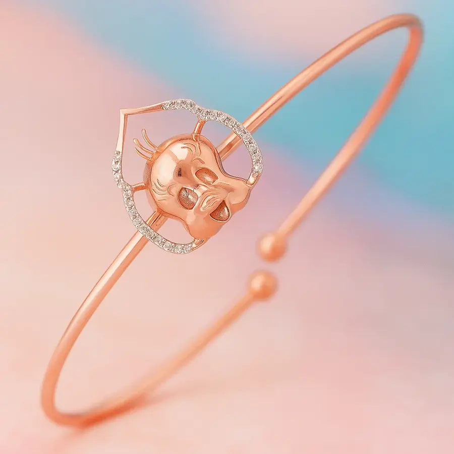 Classic Duck Charm Gold Bangle