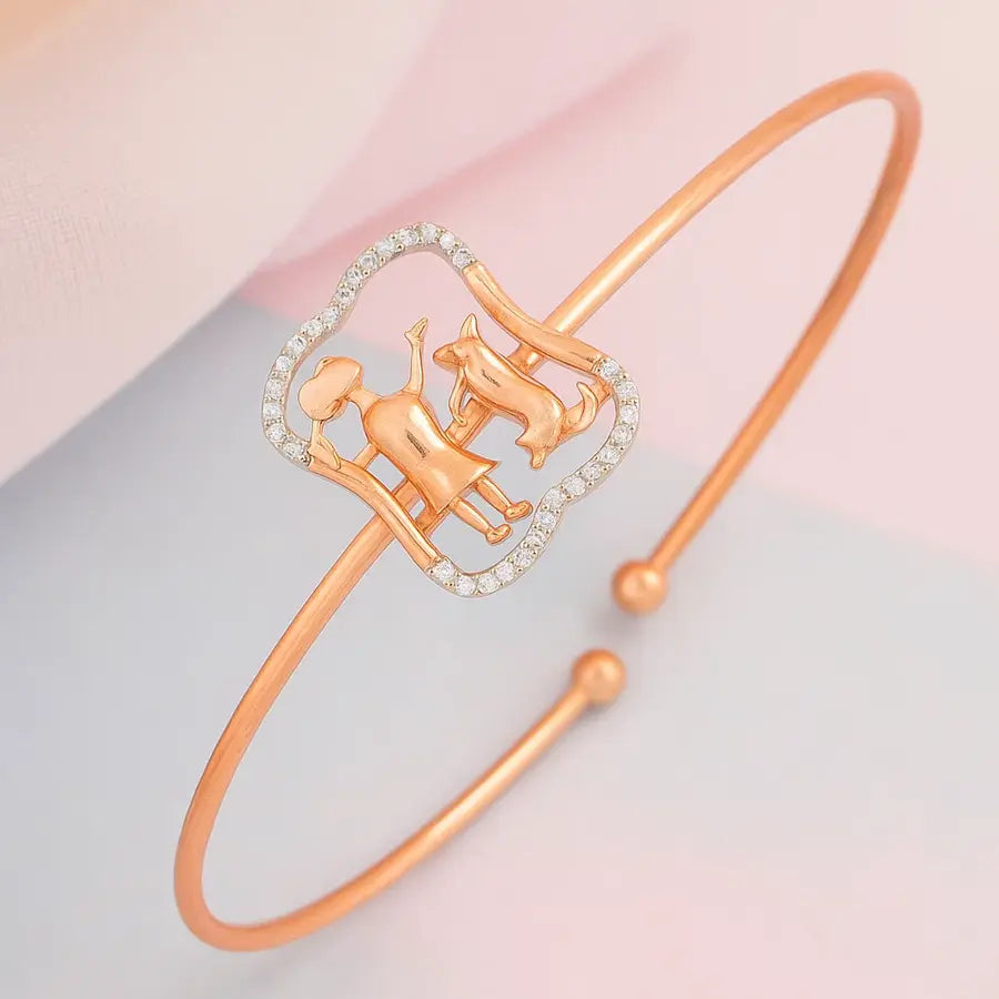 Dog Lover Gold Bangle