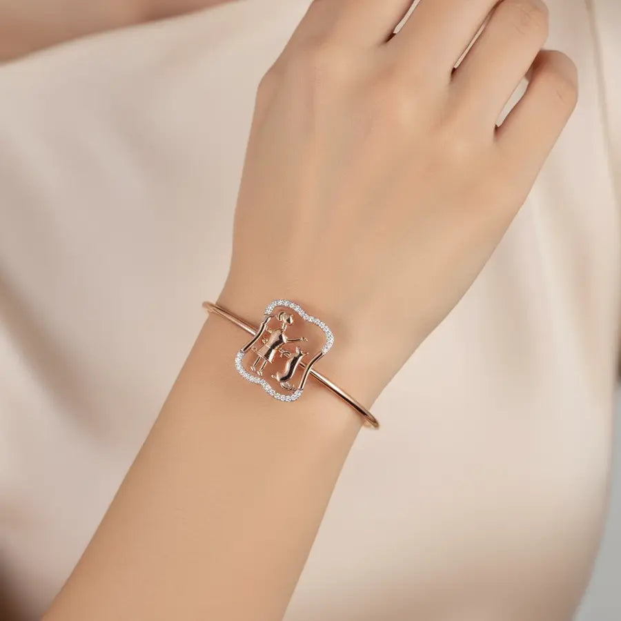 Dog Lover Gold Bangle