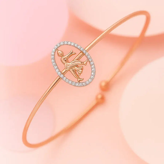 Bharatanatyam Stance Gold Bangle
