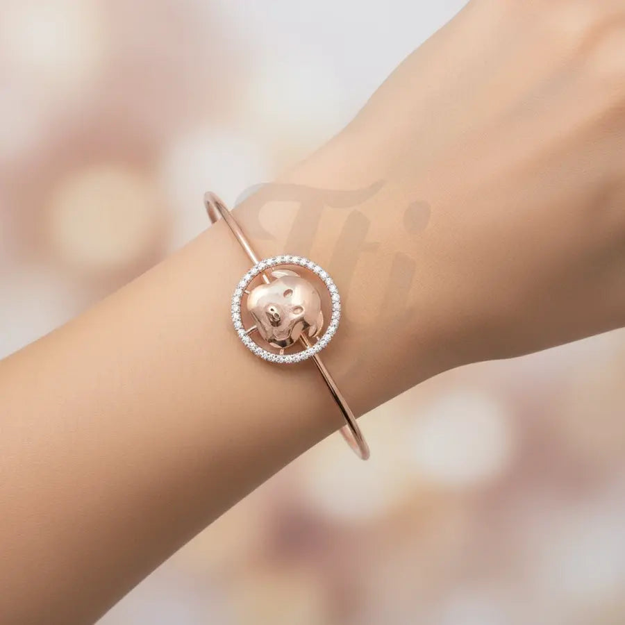 Lucky Piggy Gold Bangle