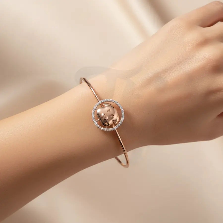 Money Smile Gold Bangle