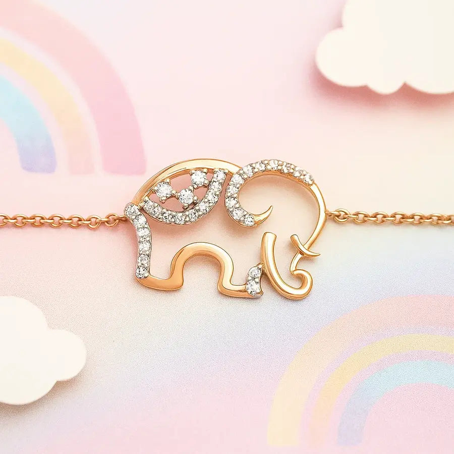 Elephant Gold Bracelet