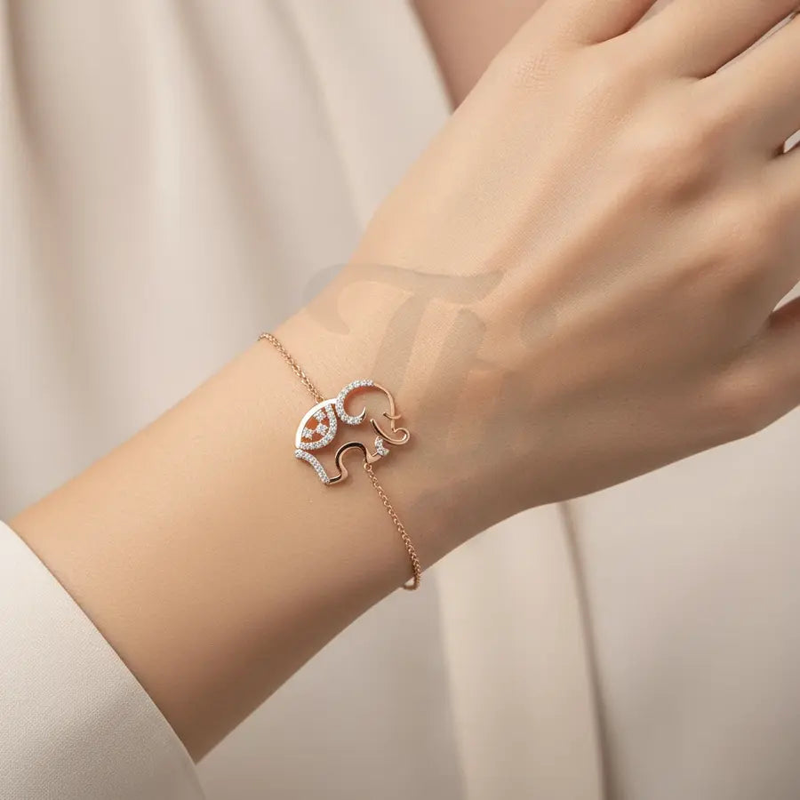 Elephant Gold Bracelet
