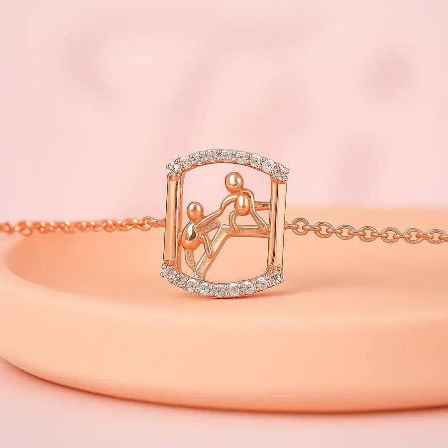 Lifting Someone Up Gold Bracelet