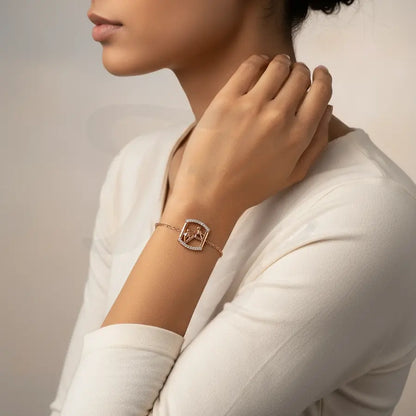 Lifting Someone Up Gold Bracelet