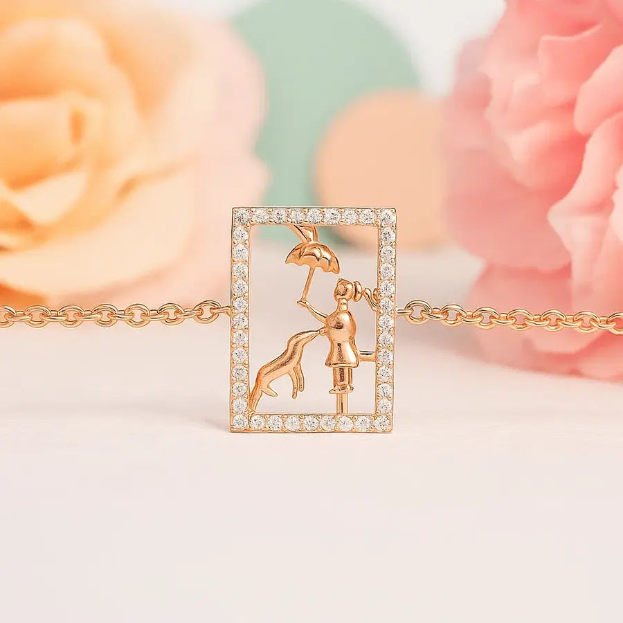 Rainy Walk Buddy Gold Bracelet