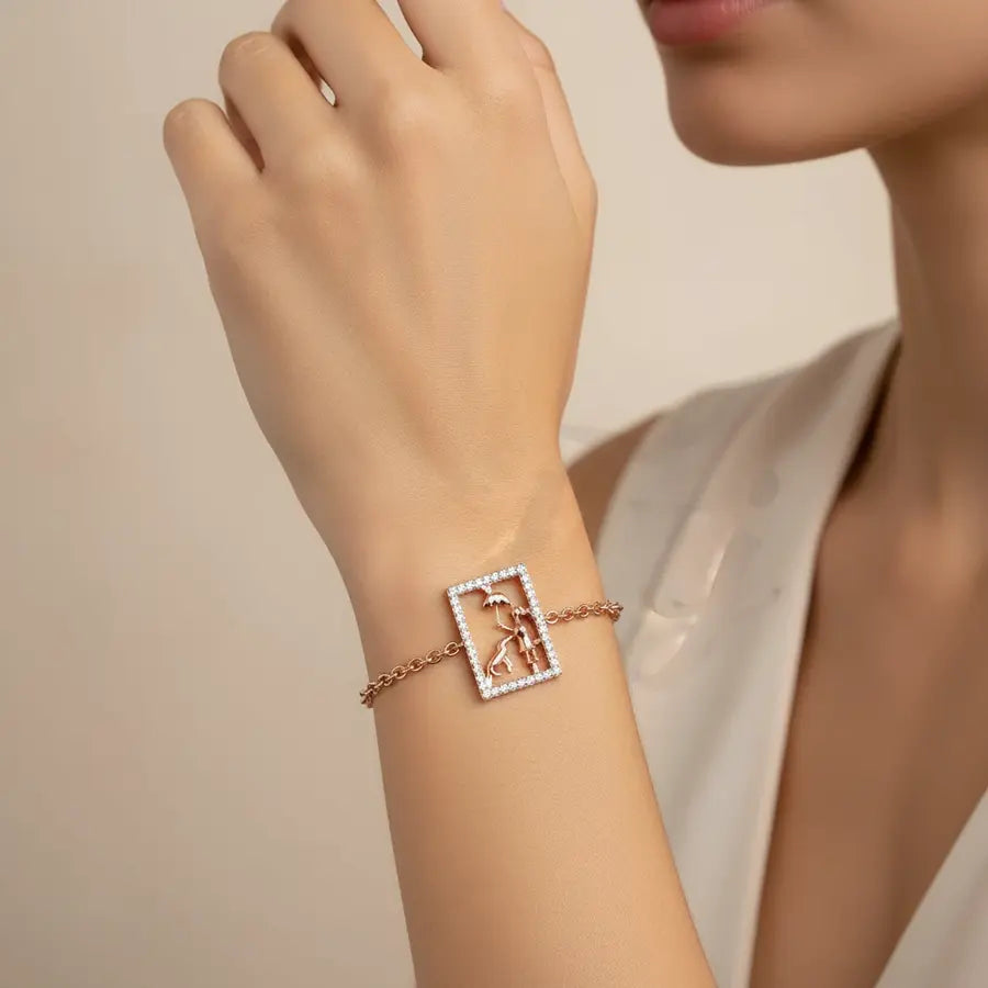 Rainy Walk Buddy Gold Bracelet