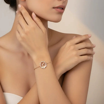 Waiting Crossing Signal Gold Bracelet