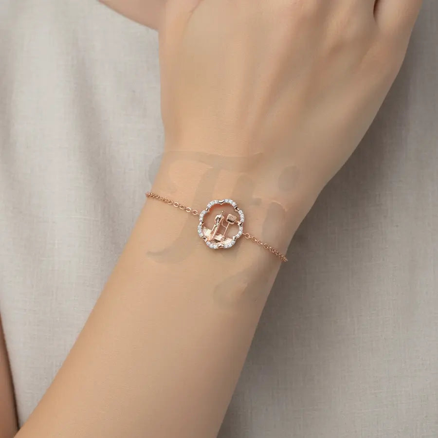Waiting Crossing Signal Gold Bracelet