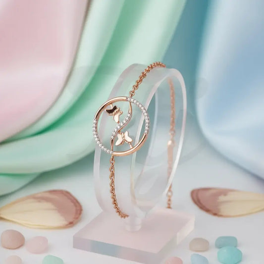 Butterfly Duo Gold Bracelet