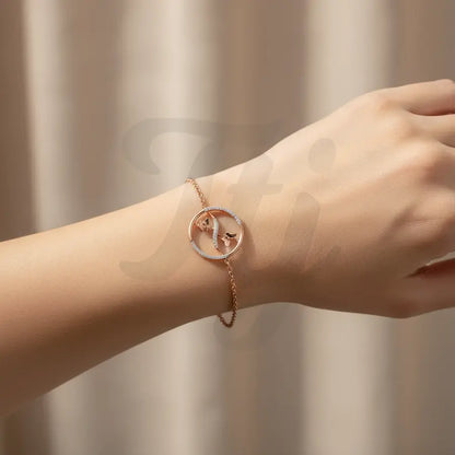 Butterfly Duo Gold Bracelet