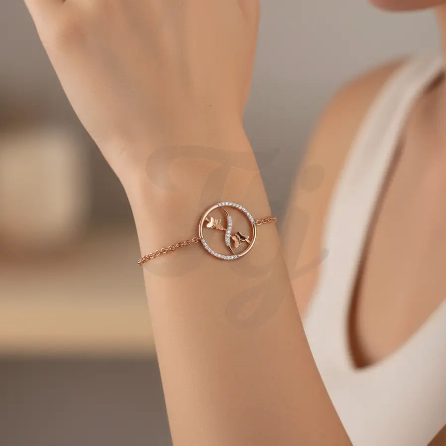 Butterfly Duo Gold Bracelet