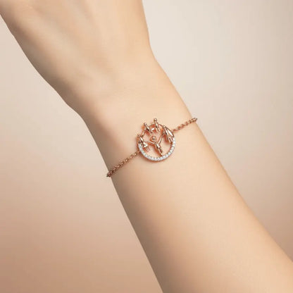 Friendship Circle Dance Gold Bracelet