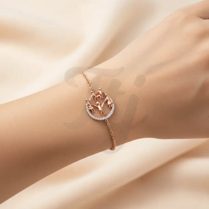 Friendship Circle Dance Gold Bracelet