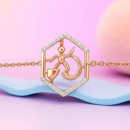 Brave Warrior Mood Gold Bracelet