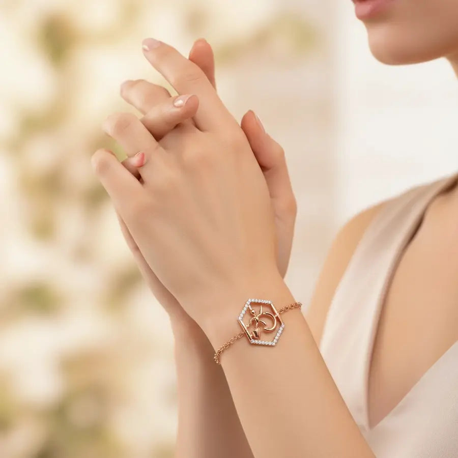 Brave Warrior Mood Gold Bracelet