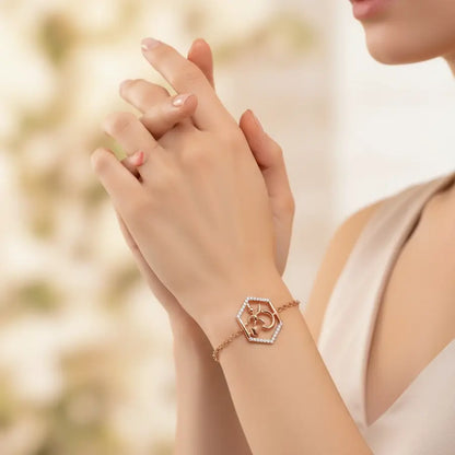 Brave Warrior Mood Gold Bracelet