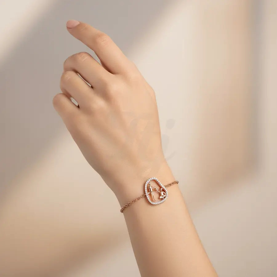 Lunch Share Gesture Gold Bracelet