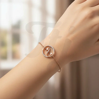Twin Butterflies Gold Bracelet
