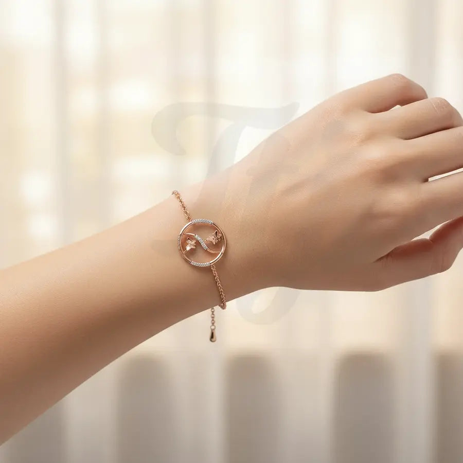 Twin Butterflies Gold Bracelet