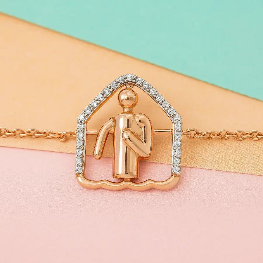 Cozy Walking Time Gold Bracelet