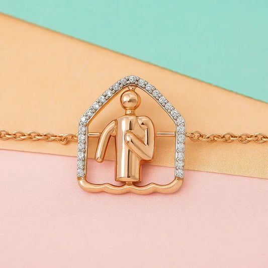 Cozy Walking Time Gold Bracelet