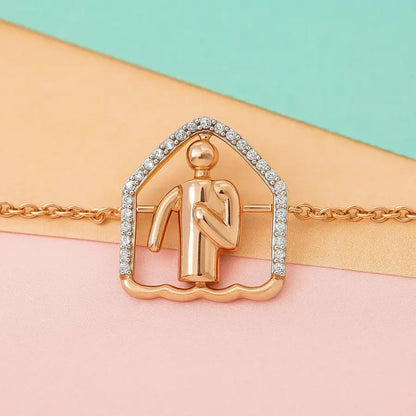 Cozy Walking Time Gold Bracelet