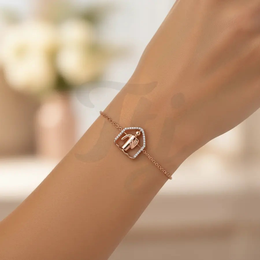 Cozy Walking Time Gold Bracelet