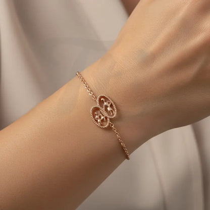 Sharing Water Gold Bracelet
