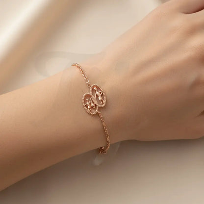 Sharing Water Gold Bracelet