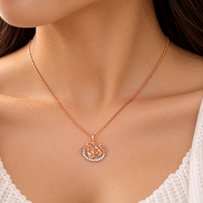 Family Times Forever Gold Chain and Pendant