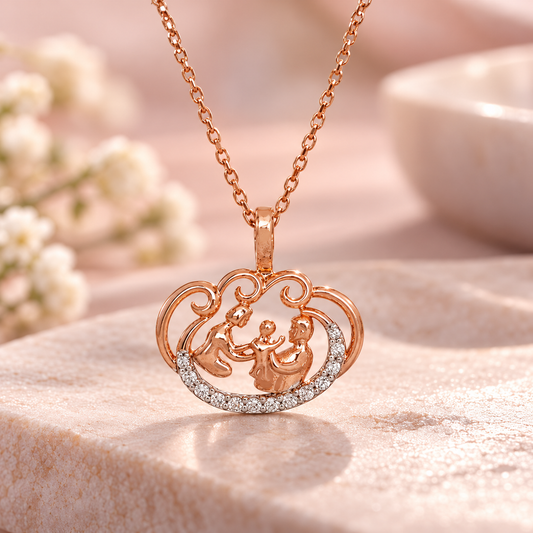 Family Times Forever Gold Chain and Pendant