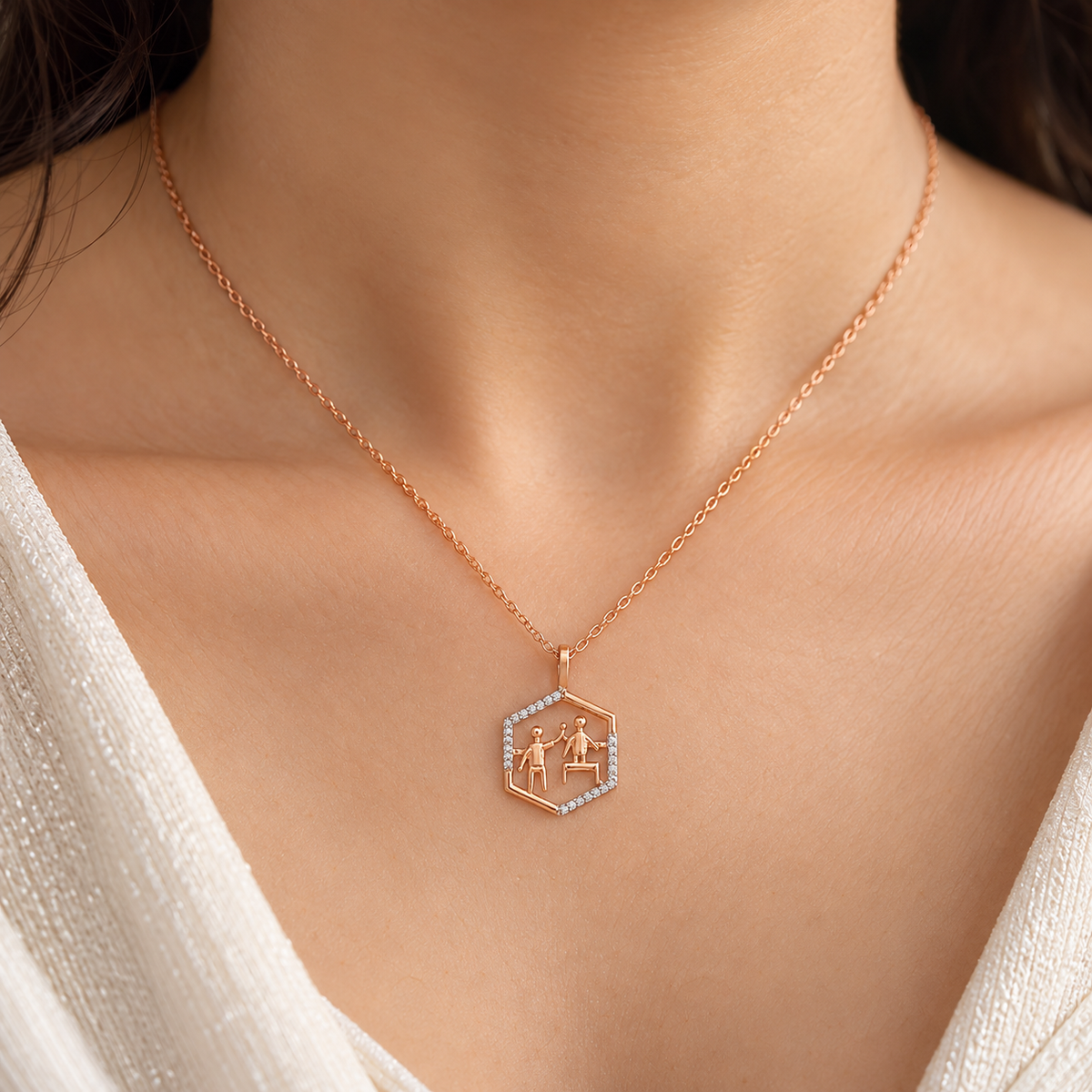Shared Opportunities Gold chain and Pendant