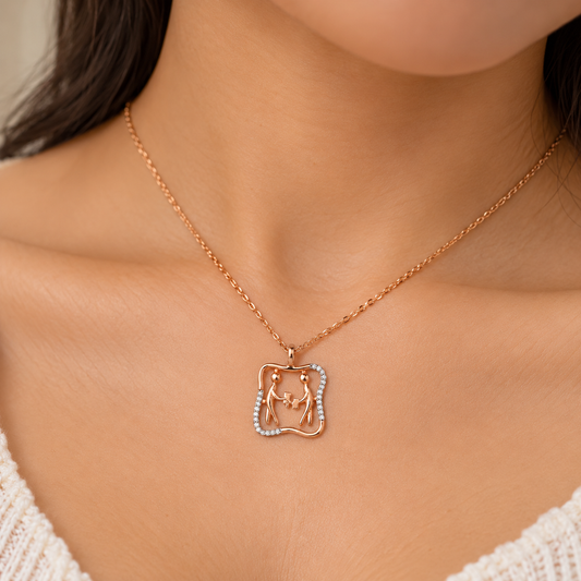 Solving Together Gold Chain and Pendant