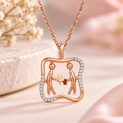 Solving Together Gold Chain and Pendant