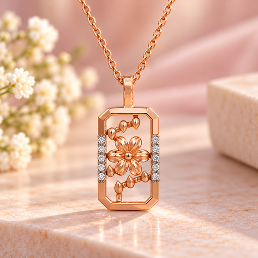 Brightest Blossom Day Gold Chain and Pendant